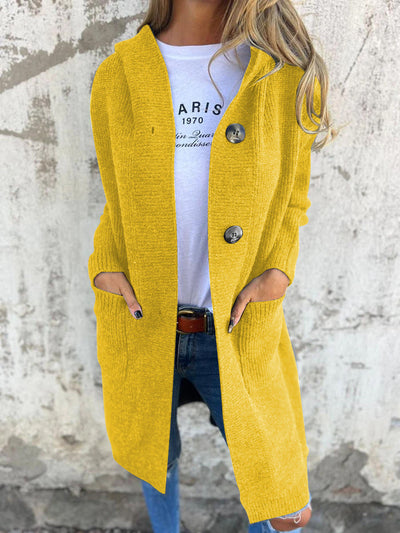Kaitlin - Elegante Cardigan Lungo In Maglia