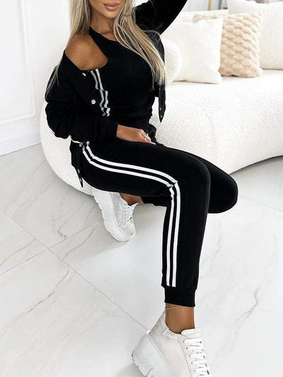 Kendra - Collo Rotondo Giacca e Pantalone Set di 3 Pezzi