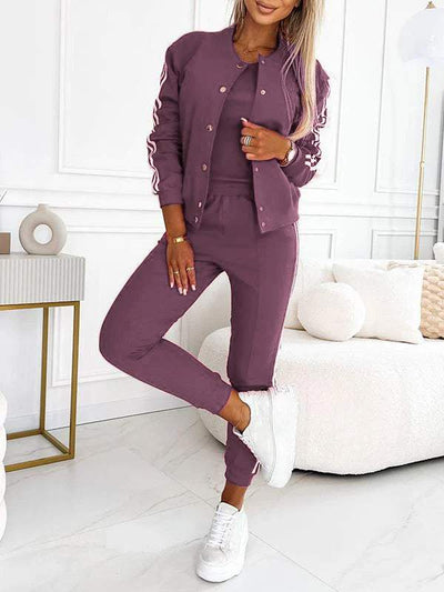 Kendra - Collo Rotondo Giacca e Pantalone Set di 3 Pezzi