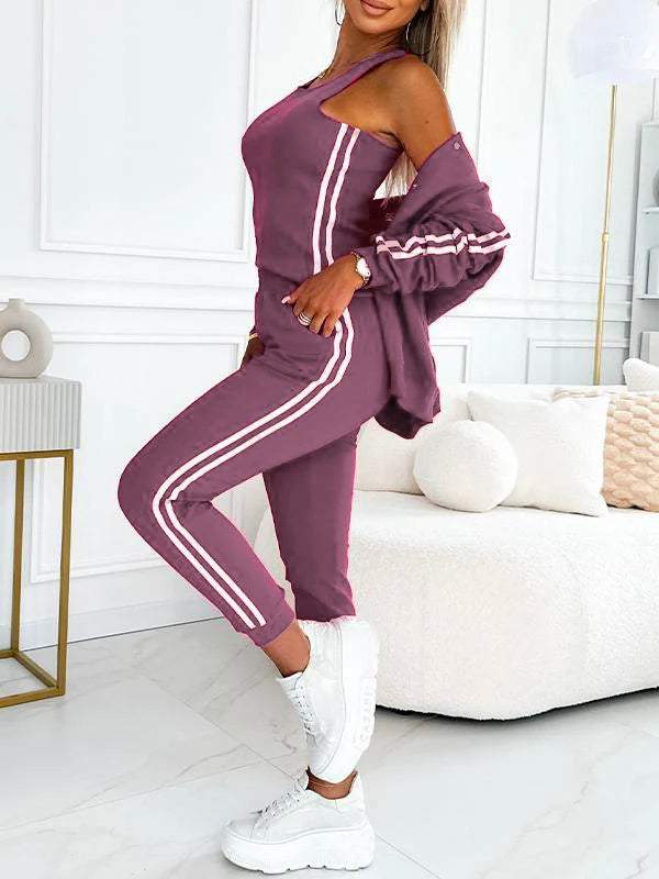 Kendra - Collo Rotondo Giacca e Pantalone Set di 3 Pezzi
