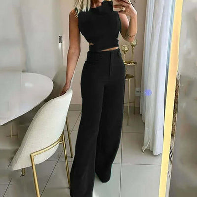 Alwinea - Top Corto e Pantaloni Lunghi