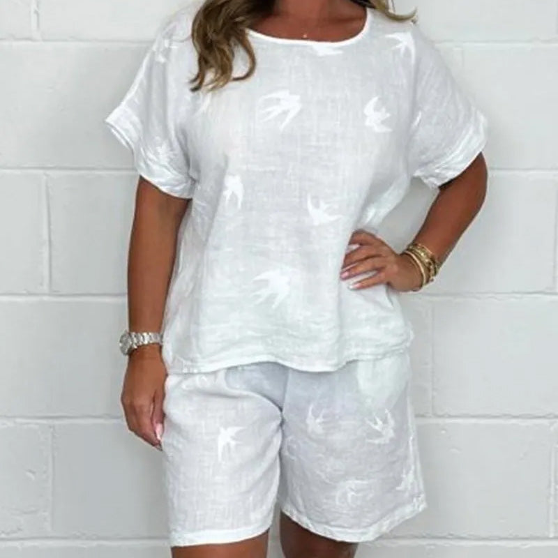 Andriana - Casual Stampato Set di Due Pezzi