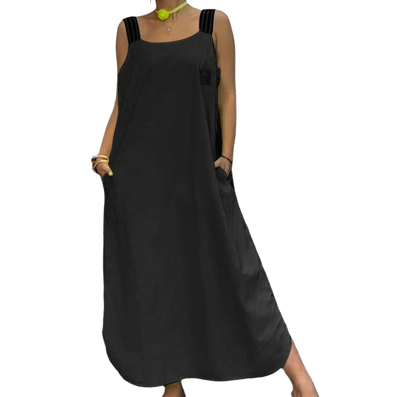 Allyson - Ampia Cinghia Maxi Abito Con Tasche