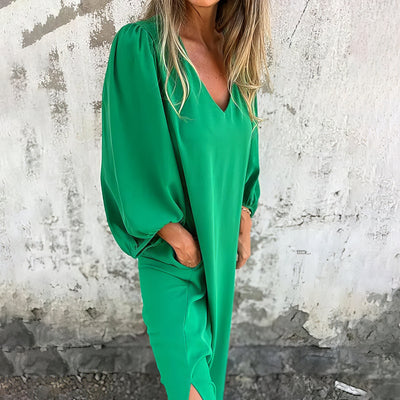 Willeke - Abito Lungo Con Tasche e Spacco